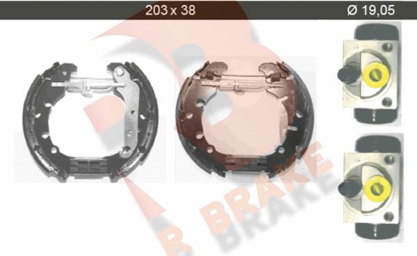 R Brake 79RBKT0023 - Kit ganasce freno autozon.pro