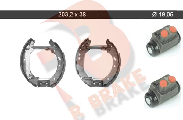 R Brake 79RBKT0027 - Kit ganasce freno autozon.pro