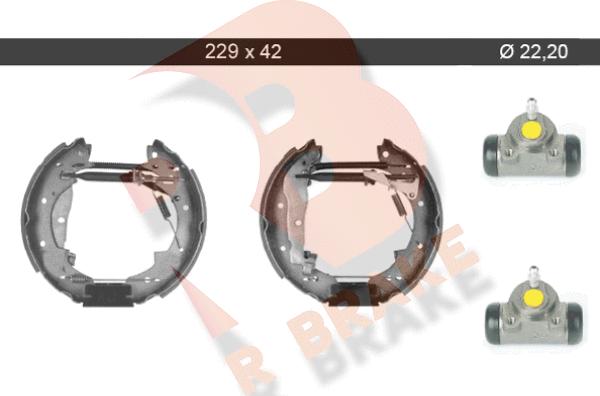 R Brake 79RBKT0075 - Kit ganasce freno autozon.pro