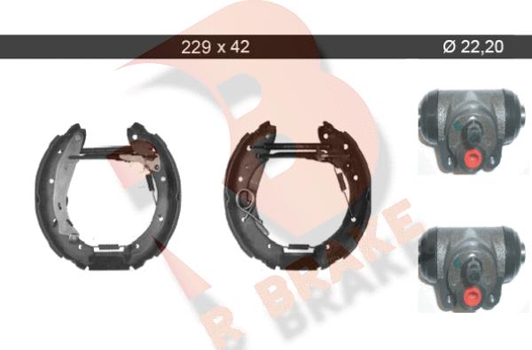 R Brake 79RBKT0071 - Kit ganasce freno autozon.pro