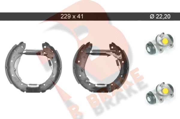 R Brake 79RBKT0072 - Kit ganasce freno autozon.pro