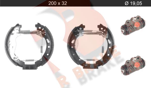 R Brake 79RBKT0145 - Kit ganasce freno autozon.pro