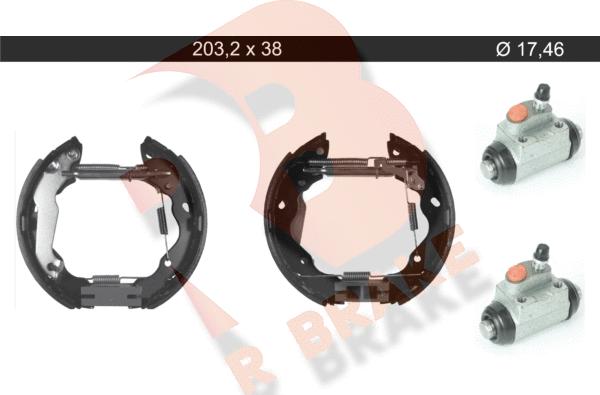 R Brake 79RBKT0146 - Kit ganasce freno autozon.pro