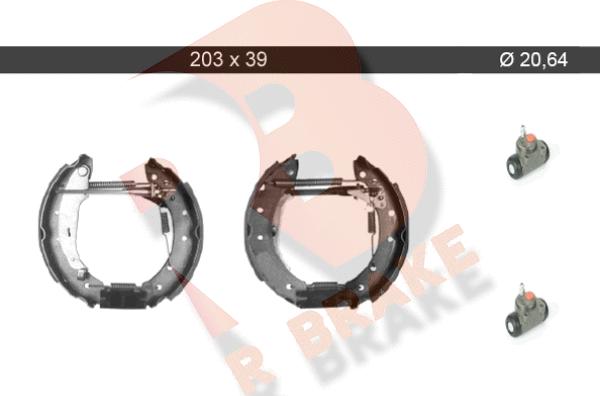 R Brake 79RBKT0104 - Kit ganasce freno autozon.pro