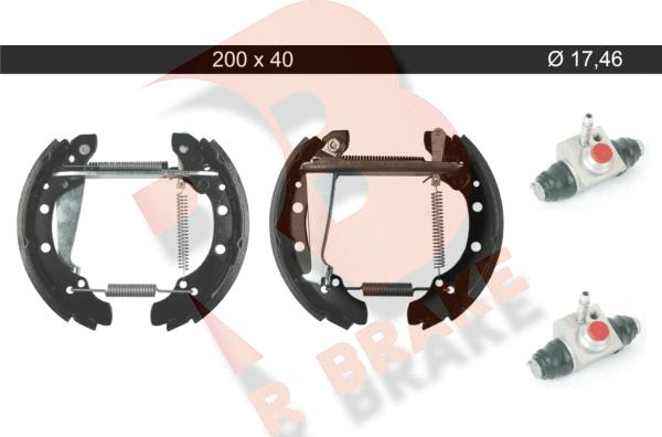 R Brake 79RBKT0105 - Kit ganasce freno autozon.pro