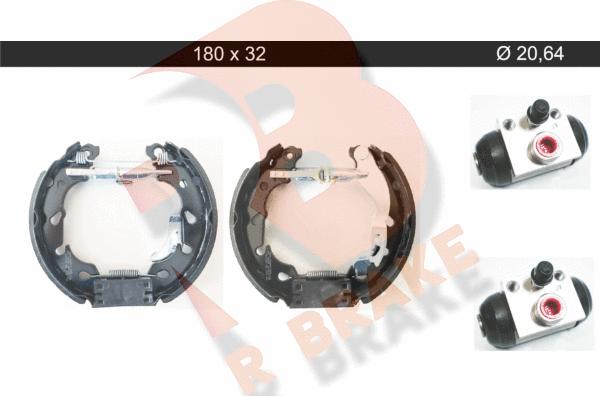 R Brake 79RBKT0114 - Kit ganasce freno autozon.pro