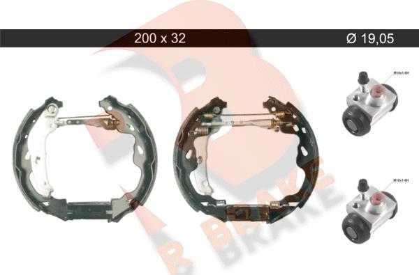 R Brake 79RBKT0110 - Kit ganasce freno autozon.pro