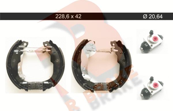 R Brake 79RBKT0111 - Kit ganasce freno autozon.pro