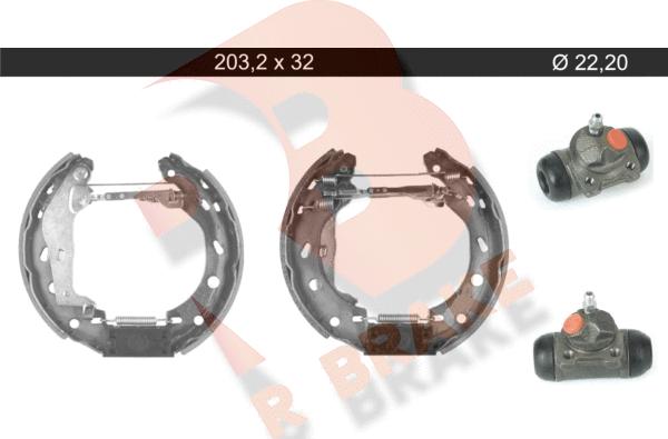 R Brake 79RBKT0112 - Kit ganasce freno autozon.pro