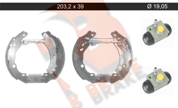 R Brake 79RBKT0117 - Kit ganasce freno autozon.pro