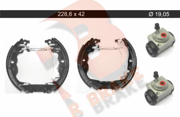 R Brake 79RBKT0139 - Kit ganasce freno autozon.pro