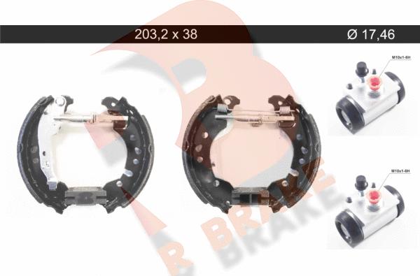 R Brake 79RBKT0134 - Kit ganasce freno autozon.pro