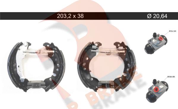 R Brake 79RBKT0135 - Kit ganasce freno autozon.pro