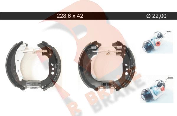 R Brake 79RBKT0136 - Kit ganasce freno autozon.pro