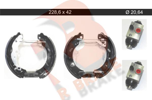 R Brake 79RBKT0130 - Kit ganasce freno autozon.pro