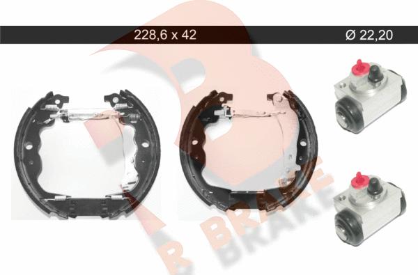 R Brake 79RBKT0138 - Kit ganasce freno autozon.pro