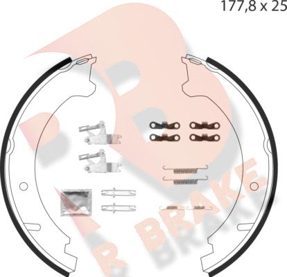 R Brake 79RBPB4023 - Kit ganasce, Freno stazionamento autozon.pro