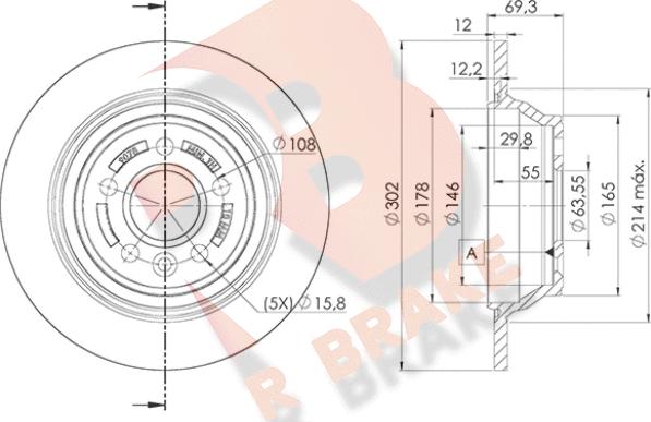 R Brake 78RBD19078 - Discofreno autozon.pro