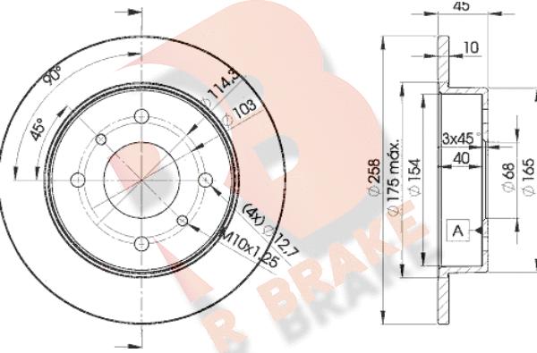 R Brake 78RBD29901 - Discofreno autozon.pro