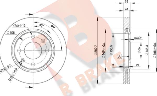 R Brake 78RBD29406 - Discofreno autozon.pro