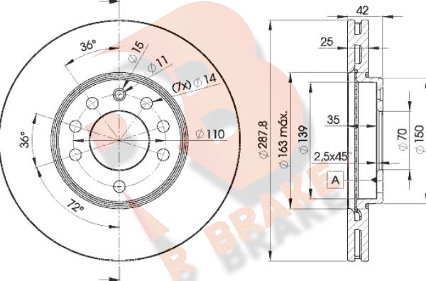 R Brake 78RBD29043 - Discofreno autozon.pro