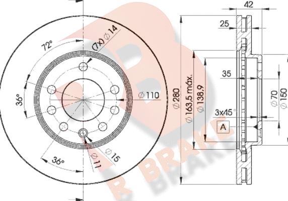 R Brake 78RBD29060 - Discofreno autozon.pro