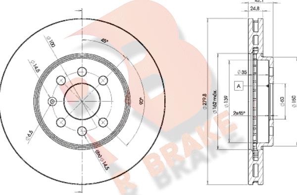 R Brake 78RBD29001 - Discofreno autozon.pro