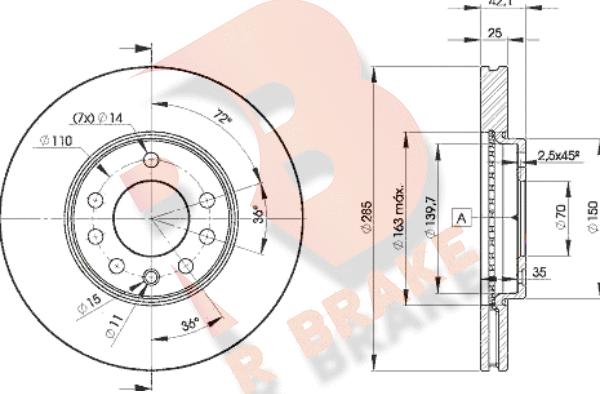 R Brake 78RBD29003 - Discofreno autozon.pro