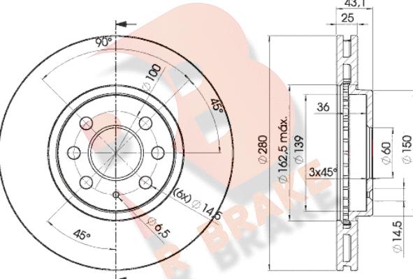 R Brake 78RBD29007 - Discofreno autozon.pro