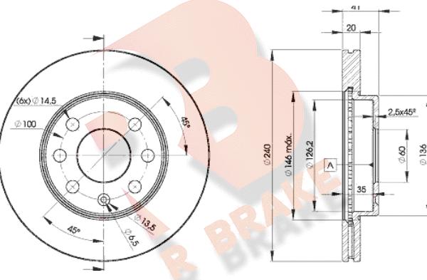 R Brake 78RBD29021 - Discofreno autozon.pro