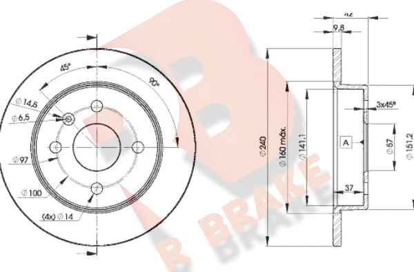 R Brake 78RBD29108 - Discofreno autozon.pro