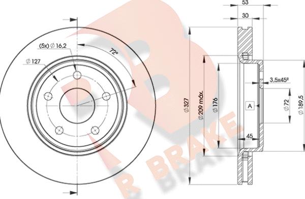 R Brake 78RBD29269 - Discofreno autozon.pro