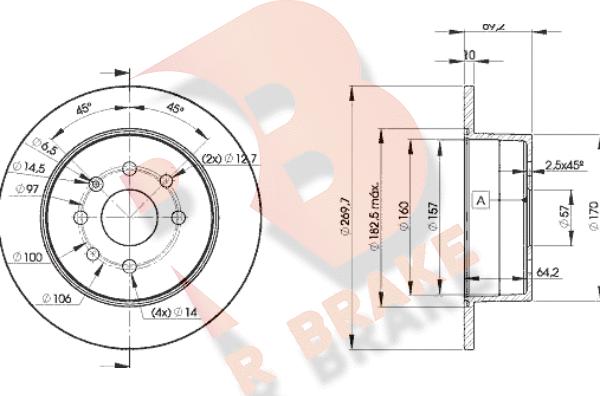 R Brake 78RBD29209 - Discofreno autozon.pro