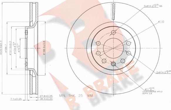 R Brake 78RBD29213 - Discofreno autozon.pro