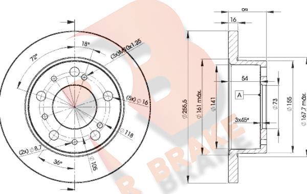 R Brake 78RBD24693 - Discofreno autozon.pro