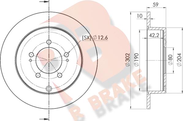 R Brake 78RBD24650 - Discofreno autozon.pro