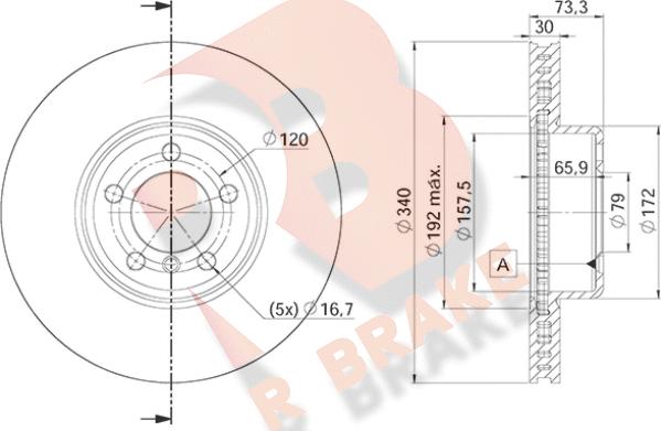 R Brake 78RBD24669 - Discofreno autozon.pro