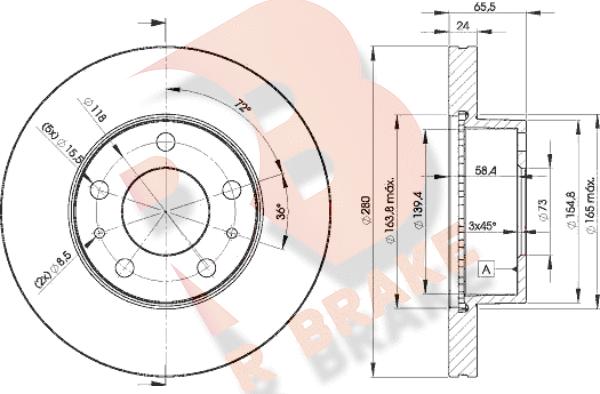 R Brake 78RBD24681 - Discofreno autozon.pro