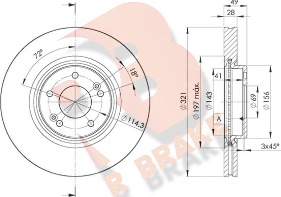 R Brake 78RBD24051 - Discofreno autozon.pro