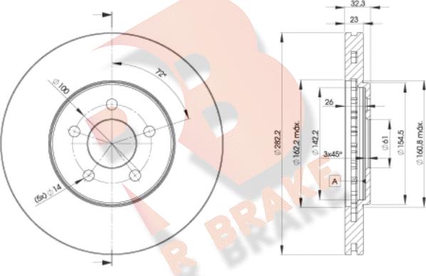 R Brake 78RBD24073 - Discofreno autozon.pro