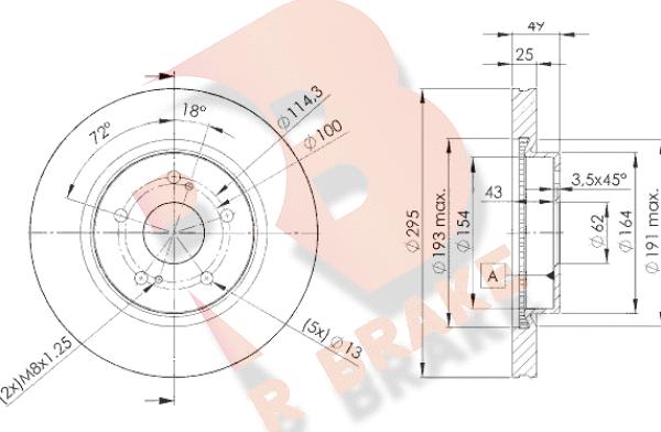 R Brake 78RBD24803 - Discofreno autozon.pro