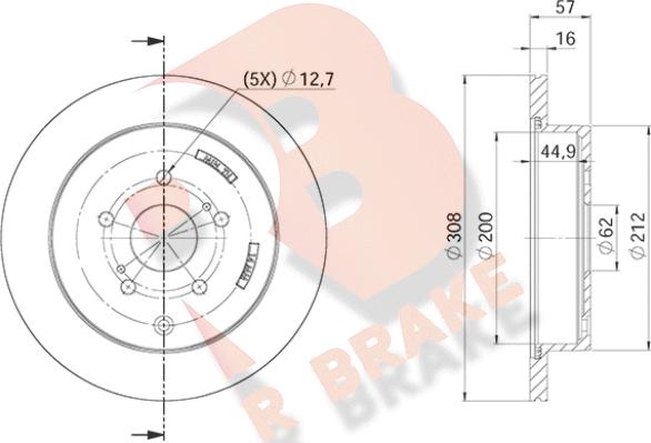 R Brake 78RBD24802 - Discofreno autozon.pro