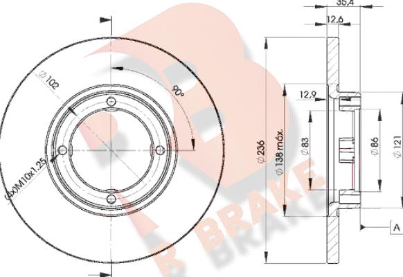 R Brake 78RBD24392 - Discofreno autozon.pro