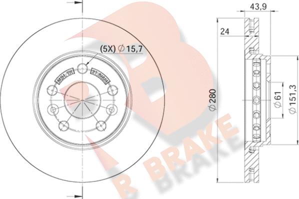 R Brake 78RBD24294 - Discofreno autozon.pro