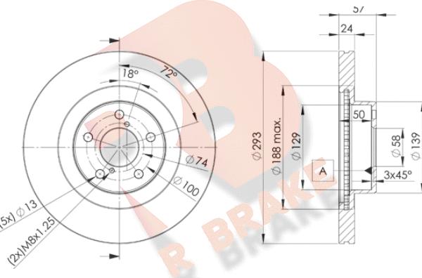 R Brake 78RBD24702 - Discofreno autozon.pro