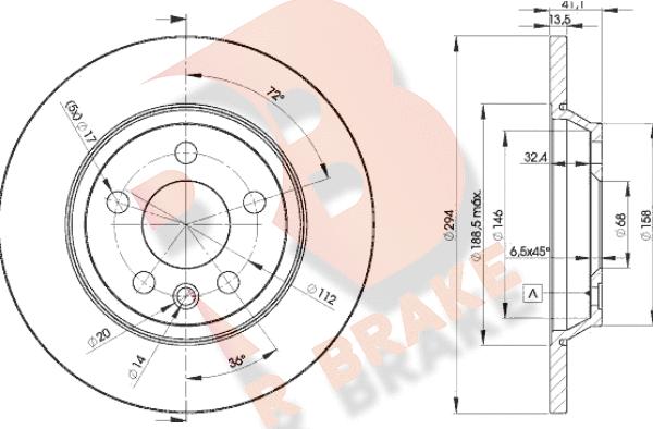 R Brake 78RBD25609 - Discofreno autozon.pro