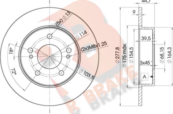 R Brake 78RBD25059 - Discofreno autozon.pro