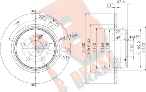 R Brake 78RBD26474 - Discofreno autozon.pro