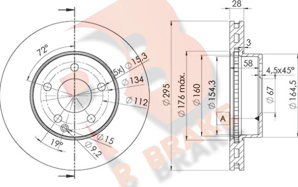 R Brake 78RBD26475 - Discofreno autozon.pro