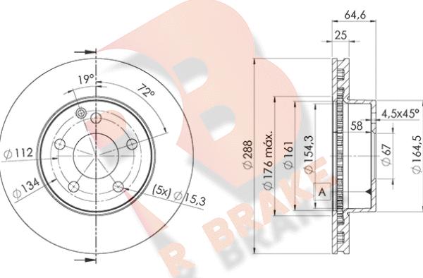 R Brake 78RBD26476 - Discofreno autozon.pro